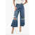 FRAME High Waist Cropped Wide Leg Jeans 28Cm Blue