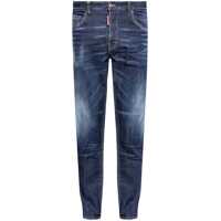 Blugi drepti Straight Leg Skater Jeans With Logoed Leather Patch 17Cm Barbati