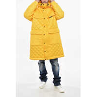 Geci Parka pentru Barbati - Geci Parka DSQUARED2 Quilted Padded Utility Maxi Jacket Yellow Barbati (BM 19247276) - B-mall.ro