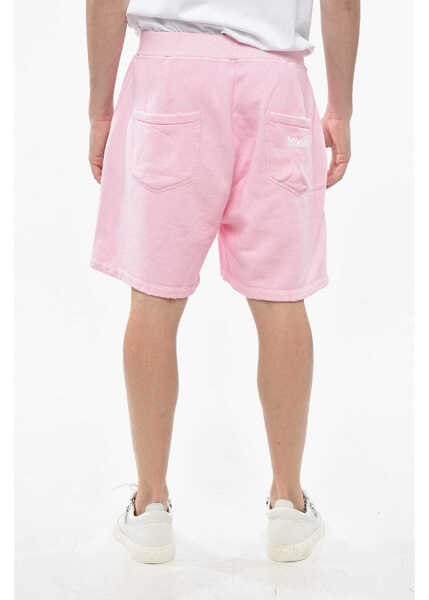 Pantaloni scurti DSQUARED2 Vintage Effect Long Arnold Fit Shorts With Elastic Waistband Pink Barbati (BM 19247288) 2