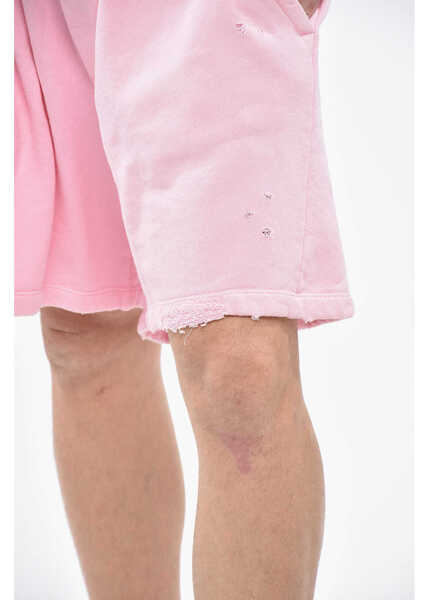 Pantaloni scurti DSQUARED2 Vintage Effect Long Arnold Fit Shorts With Elastic Waistband Pink Barbati (BM 19247288) 3