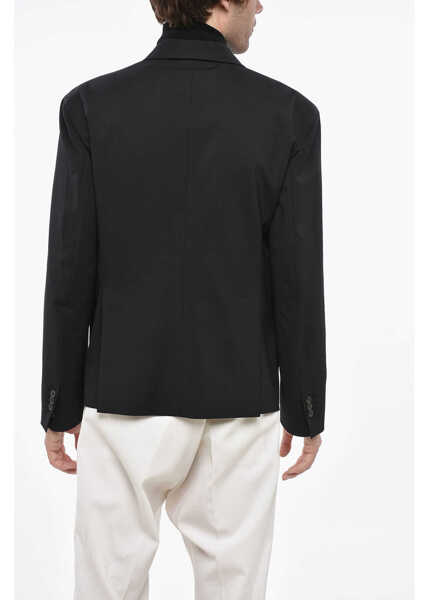 Sacouri DSQUARED2 Icon Virgin Wool Work Blazer With Metal Detail Black Barbati (BM 19247297) 2