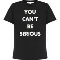 Tricouri Couture! Contrasting Printed Crew-Neck T-Shirt Femei