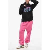 Bluze de trening DSQUARED2 Dama - Bluze de trening DSQUARED2 Icon Fleeced-Cotton Cool Fit Hoodie With Print Black Femei (BM 19247321) - B-mall.ro