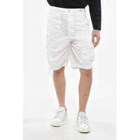 Pantaloni scurti Solid Color Nylon Shorts With Logoed Patch Barbati