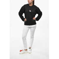 Bluze de trening DSQUARED2 Dama - Bluze de trening DSQUARED2 Fleeced Cotton Cool Fit Crew-Neck Sweatshirt Black Femei (BM 19247444) - B-mall.ro