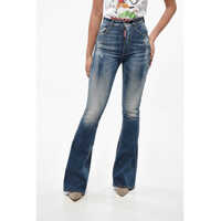 Blugi drepti Vintage Effect Stretch Denim Flared Jeans 28Cm Femei