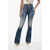 DSQUARED2 Vintage Effect Stretch Denim Flared Jeans 28Cm Blue