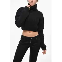 Pulovere Cropped Fit Turtleneck Sweater Femei
