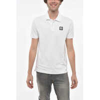 Tricouri Polo Hopsack Cotton Blend Smith Polo With Logo Patch Barbati