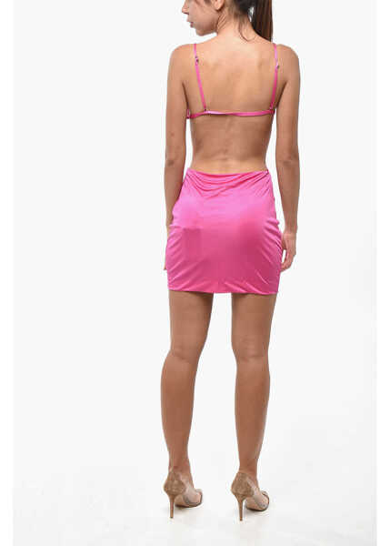 Rochii scurte DSQUARED2 Viscose Minidress With Cut-Out Design Pink Femei (BM 19247483) 3