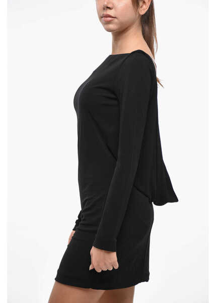 Rochii scurte DSQUARED2 Long Sleeved Open Back Mini Dress Black Femei (BM 19247489) 2