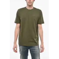 Tricouri Crew Neck Cotton T-Shirt With Printed Logo Barbati