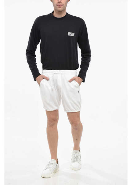 Pantaloni scurti Ralph Lauren Brushed Cotton Shorts With Elastic Waistband White Barbati (BM 19247504) 4