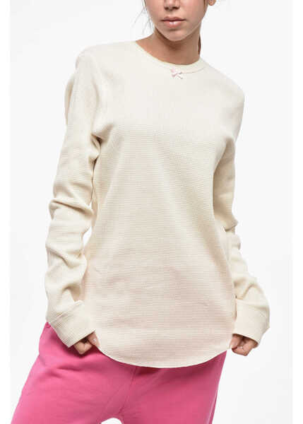 Tricouri DSQUARED2 Oversized Underwear Crew-Neck T-Shirt With Bow White Femei (BM 19247507) 1