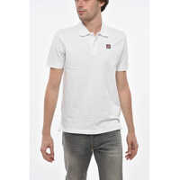 Tricouri Polo Hopsack Cotton Blend Smith Polo With Logo Patch Barbati