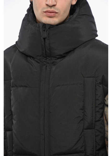 Geci de iarna Bacon Jacquard Nylon Andrew Down Vest Black Barbati (BM 19247519) 3