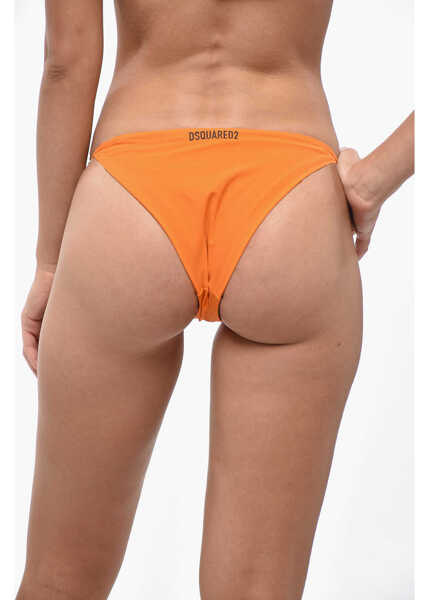 Bikini DSQUARED2 Solid Color Bikini Bottom Orange Femei (BM 19247522) 3