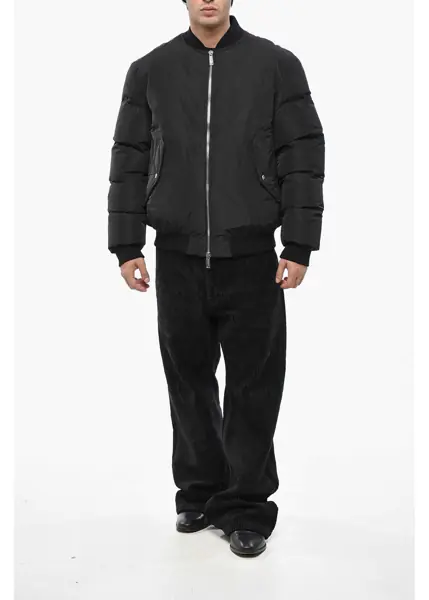 Geci de iarna DSQUARED2 Icon Nylon Down Jacket With Embossed Monogram Black Barbati (BM 19247537) 4