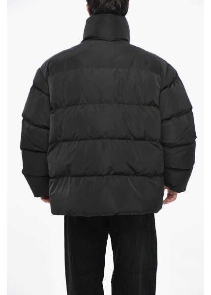 Jachete DSQUARED2 Solid Color Padded Jacket Black Barbati (BM 19247540) 2