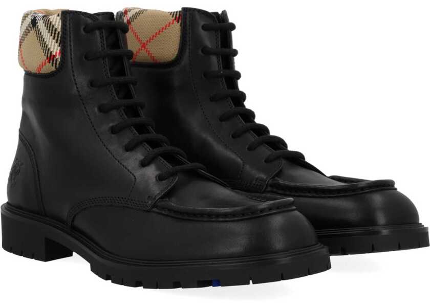 Ghete Burberry Rogue Leather Boot BLACK Barbati (BM 19247642) 2