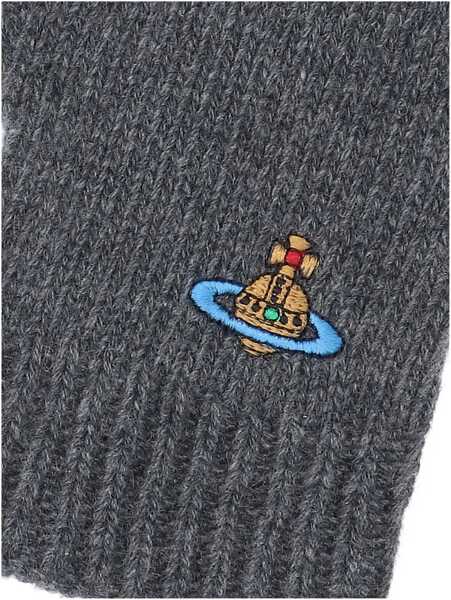 Manusi Vivienne Westwood Gloves With Orb Embroidery GREY Femei (BM 19247648) 3