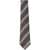 Saint Laurent Wide Striped Tie GREY