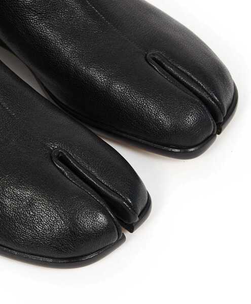 Sneakers Maison Margiela Leather Tabi Mules BLACK Barbati (BM 19247657) 4