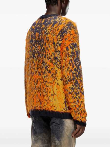 Cardigane Diesel Red Tag Eyelash Wool Blend Ranger Cardigan Orange Barbati (BM 19247714) 4
