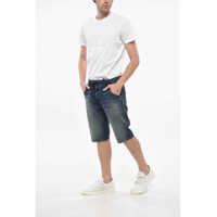 Pantaloni scurti pentru Barbati - Pantaloni scurti Diesel Joggjeans Delav Denim Shorts With Drawstring Blue Barbati (BM 19247729) - B-mall.ro
