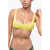 DSQUARED2 Velvet Logoed Bandeau Bikini Top Yellow