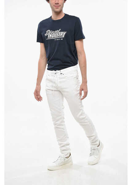 Blugi drepti Diesel Joggjeans Stretch Thommer Denims With Elastic Waistband 16Cm White Barbati (BM 19247747) 4