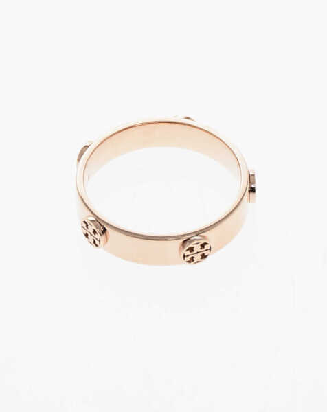 Inele Tory Burch Golden-Effect Miller Ring With Monogram Studs Gold Femei (BM 19247750) 1