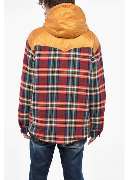Jachete DSQUARED2 Check Canadian Overshirt With Hood And Padded Detail Multicolor Barbati (BM 19247756) 2