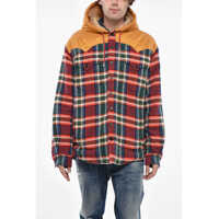 Jachete Check Canadian Overshirt With Hood And Padded Detail Barbati