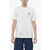 Diesel Crew Neck Cotton T-Shirt With Logo Patch White