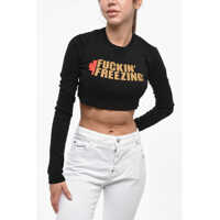 Tricouri Cropped Bella Fit Crew-Neck T-Shirt Femei