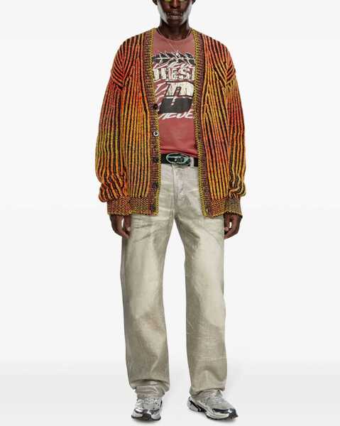 Cardigane Diesel Wool Blend Oakland Cable Knit Cardigan Orange Barbati (BM 19247777) 2