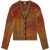 Diesel Wool Blend Oakland Cable Knit Cardigan Orange