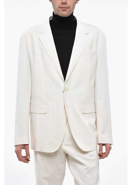 Costume DSQUARED2 Virgin Wool New York Side Vents 2-Button Suit White Barbati (BM 19247780) 2
