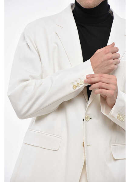 Costume DSQUARED2 Virgin Wool New York Side Vents 2-Button Suit White Barbati (BM 19247780) 3