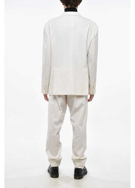 Costume DSQUARED2 Virgin Wool New York Side Vents 2-Button Suit White Barbati (BM 19247780) 4