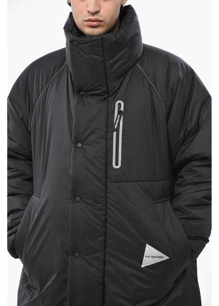 Jachete AND WANDER Padded Jacket With Reflective Stitching Black Barbati (BM 19247783) 3
