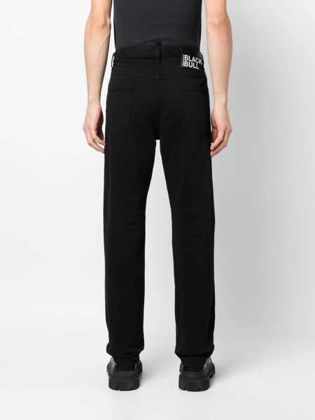 Blugi drepti DSQUARED2 Black Bull Dark Washed Stretch Denim 642 Fit Jeans 19Cm Black Barbati (BM 19247789) 4