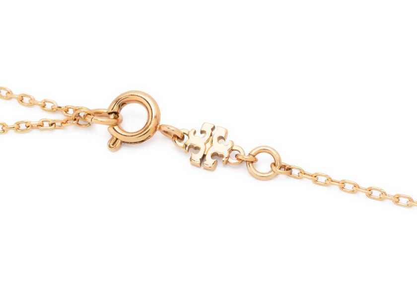 Coliere Tory Burch Golden-Effect Miller Chain Necklace With Monogram Gold Femei (BM 19247801) 3