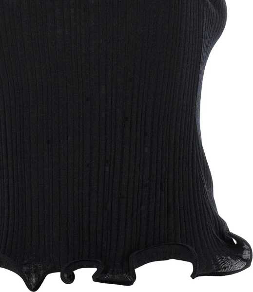 Topuri Fendi Sleeveless Virgin Wool Top BLACK Femei (BM 19247966) 3