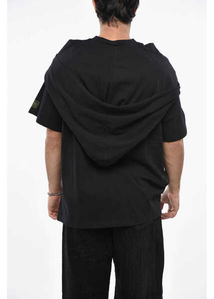 Tricouri Raf Simons Oversized Fit Les Fauves T-Shirt With Hood Black Barbati (BM 19248089) 2