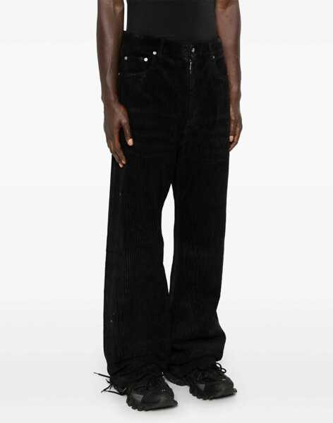 Pantaloni casual Rick Owens Corduroy 5-Pockets Pants Black Barbati (BM 19248098) 3