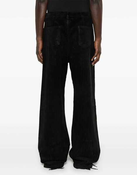 Pantaloni casual Rick Owens Corduroy 5-Pockets Pants Black Barbati (BM 19248098) 4