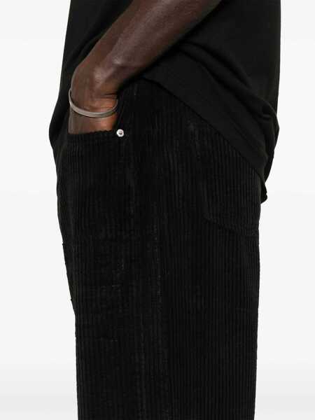 Pantaloni casual Rick Owens Corduroy 5-Pockets Pants Black Barbati (BM 19248098) 5